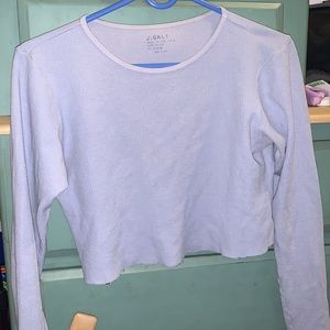 Cropped Blue brandy long sleeve